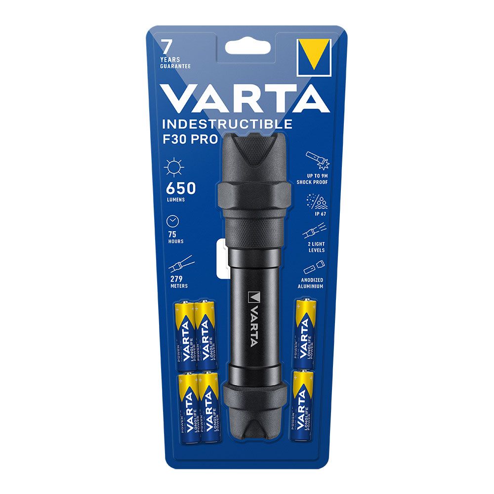 Lanterna indestrutível f30 pro varta