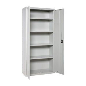 Gabinete multiuso 2 portas 4 prateleiras, 80 x 40 x 180 cm