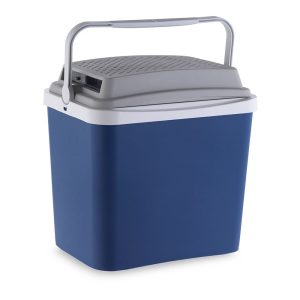Geleira de campismo termoelétrica 12 v, 24 l, cor azul, 40 x 39,5 x 41 cm