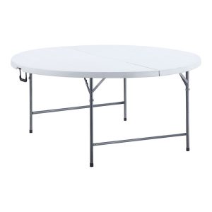 Mesa redonda dobrável, 180 x 74 cm