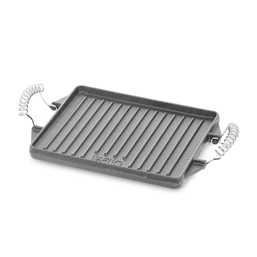 Grelhador de ferro fundido retangular 47x27cm. vaello