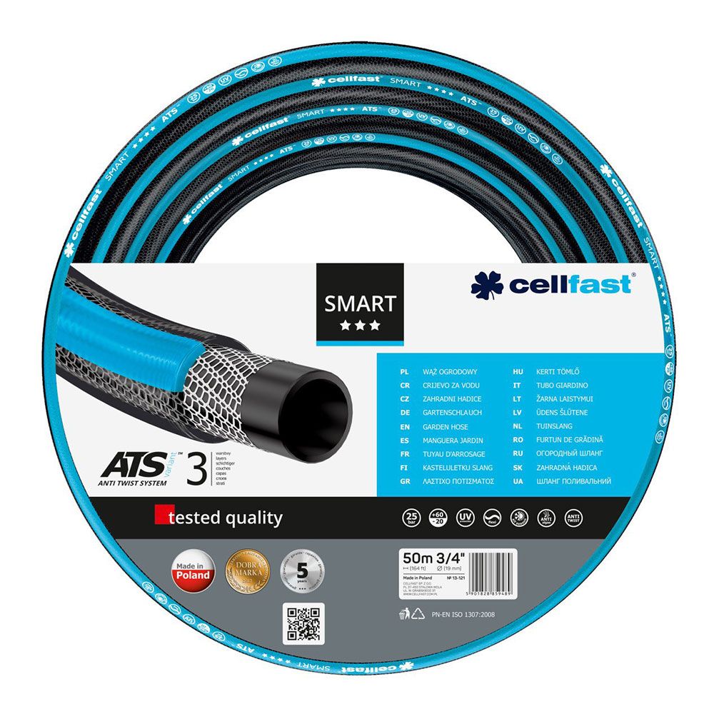 Mangueira de jardim smart ø19 mm, ¾ pol, 50 m