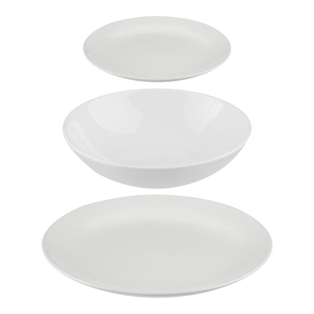 Louça 18 peças cor branco