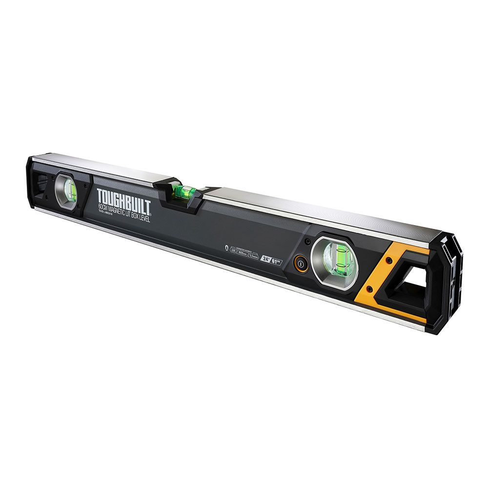 Nível magnético bolha tubular iluminada de 60 cm