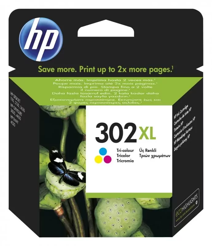 Tinteiro HP 302XL Cor Original