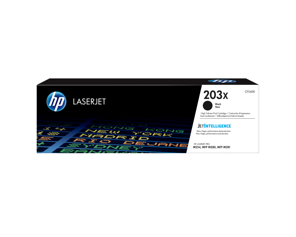 HP Cartucho de tóner Original LaserJet 203X preto de alta capacidad