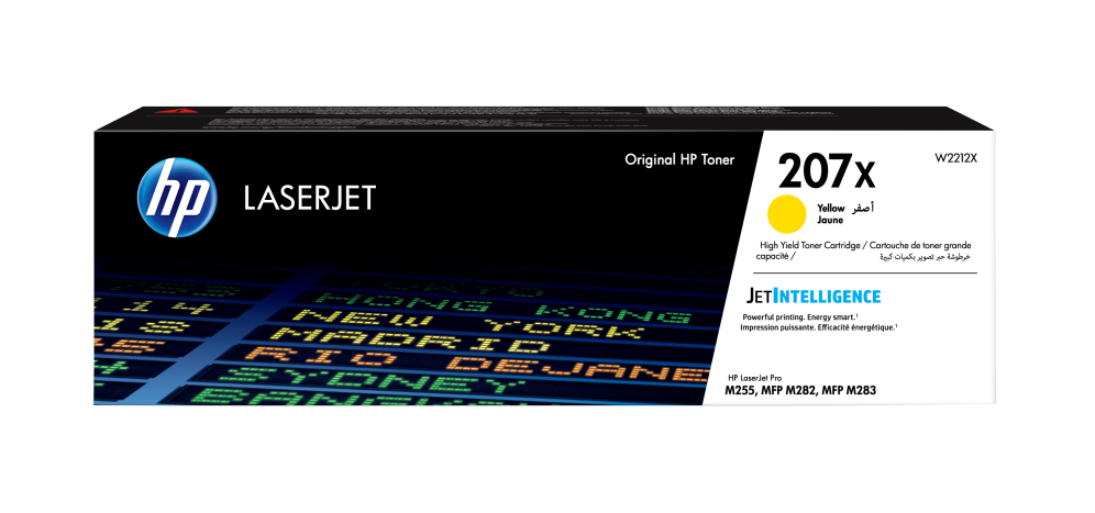 HP Cartucho de tóner Original 207X LaserJet amarillo de alta capacidad
