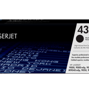 HP Cartucho original de tóner preto de alto rendimiento 43X LaserJet