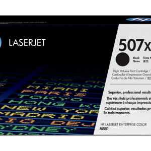 HP Cartucho de tóner original LaserJet 507X de alta capacidad preto