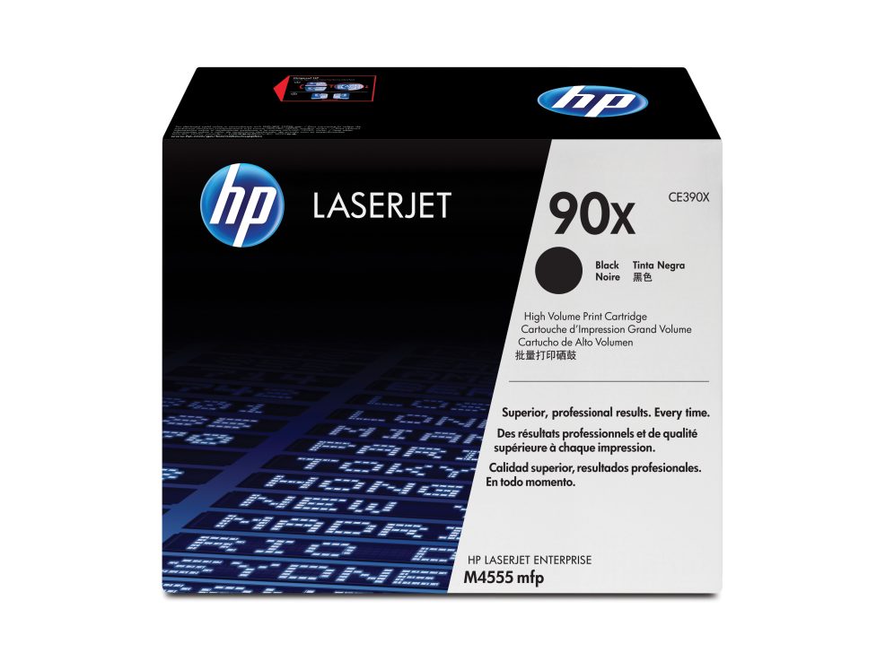 HP Cartucho de tóner original LaserJet 90X de alta capacidad preto