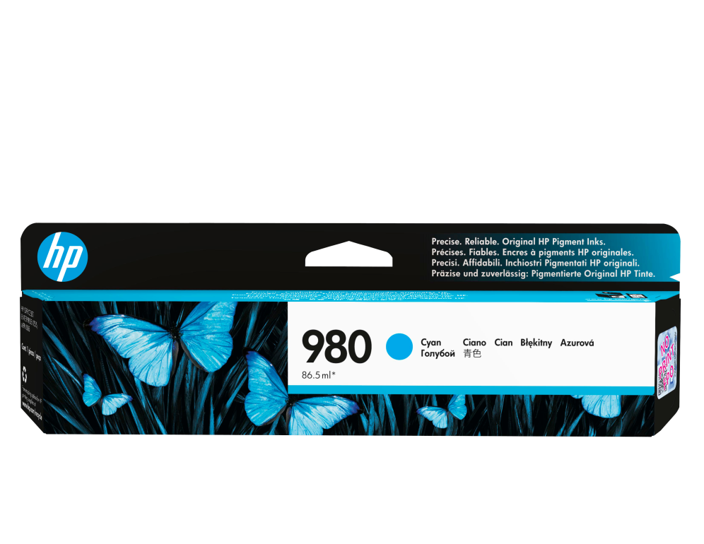 HP Cartucho de tinta original 980 cian