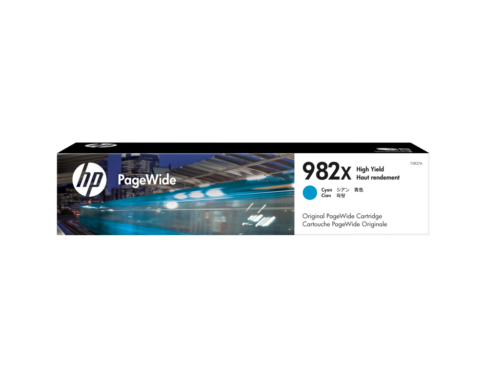 HP Cartucho PageWide 982X Original de alta capacidad cian