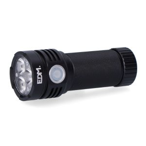 Lanterna recarregável 3 leds 30w 3300lm