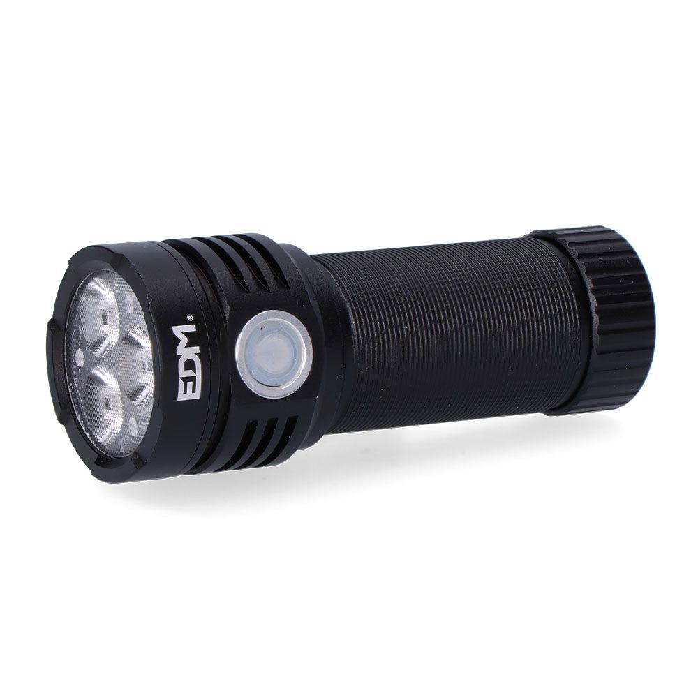 Lanterna recarregável 3 leds 30w 3300lm