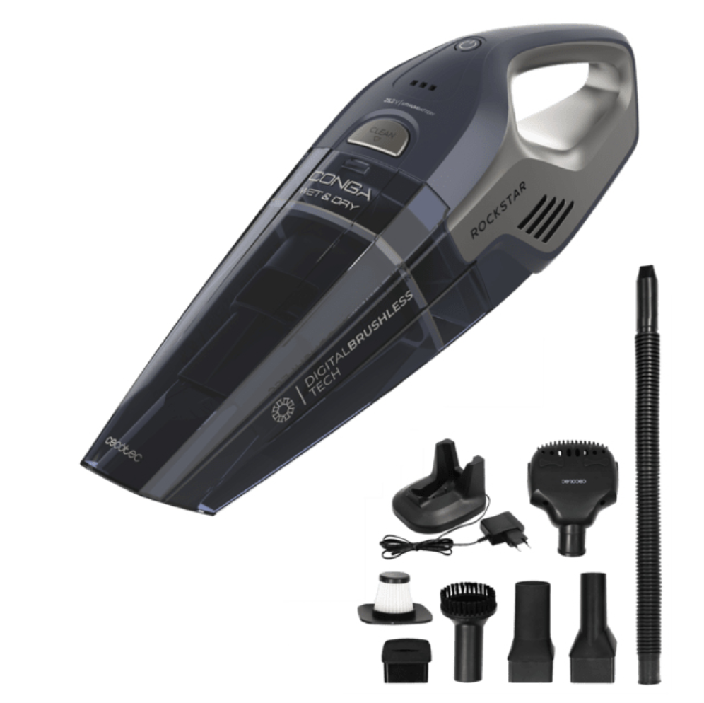 Cecotec Conga Rockstar 25.2V Animal Hand aspiradora de mano azul oscuro Bolsa para el polvo