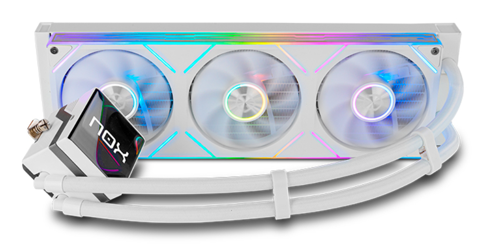 NOX Hummer M-360 LCD|Kit RL Magnético ARGB branco