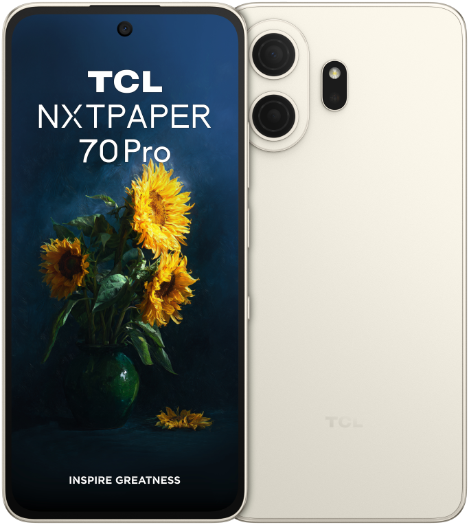 TCL 70 NXTPAPER Pro 17,5 cm (6.9") SIM doble Android 16.0 5G USB Tipo C 8 GB 256 GB 5200 mAh Oro