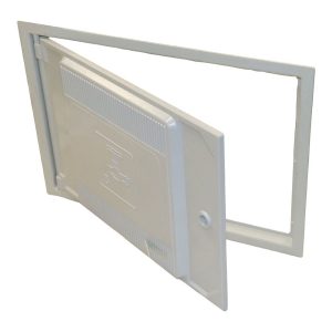 Estrutura e porta do armário de análise de água em poliéster, 25 x 35 cm