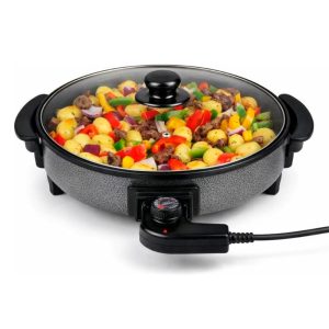 Panela elétrica multiúsos, 1500 w, ø 40 cm, 460 x 418 x 100 mm