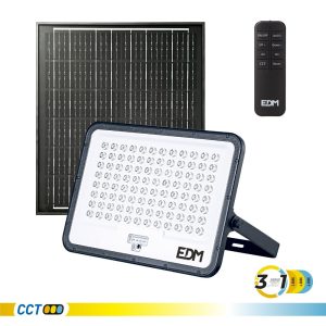 Projetor led solar com 3 temperaturas de cor, 300 w e 3200 lm