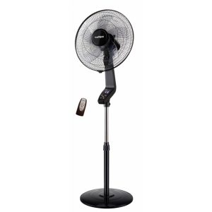 Ventilador de pedestal coín black 50 w, ø40 cm, preto, 40 x 40 x 129 cm