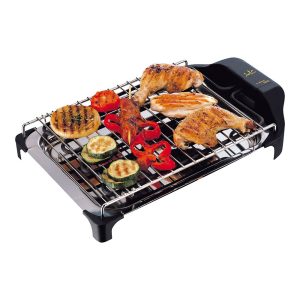 Grelhador elétrico 2400 w inox, 42 x 26 x 7 cm