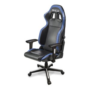 Cadeira gamer icon, preta/azul, 66 x 55 x 121-129 cm