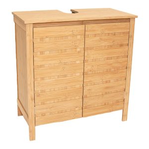 Armário para pia, bambu, 60 x 30 x 62 cm