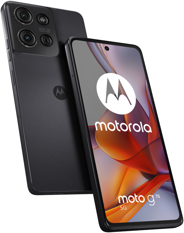 Motorola moto G75 5G 17,2 cm (6.78") Ranura híbrida Dual SIM Android 14 USB Tipo C 8 GB 256 GB 5000 mAh cinza