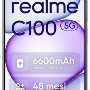 realme C100 5G 17,3 cm (6.8") SIM doble Android 16.0 USB Tipo C 4 GB 256 GB 6600 mAh Púrpura