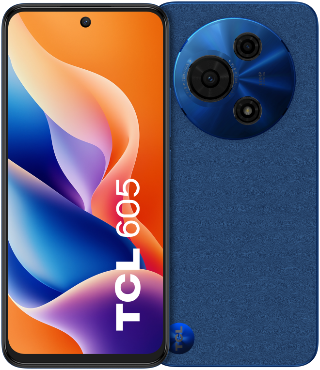 TCL 605 16,9 cm (6.67") SIM doble Android 15 4G USB Tipo C 8 GB 256 GB 5200 mAh azul