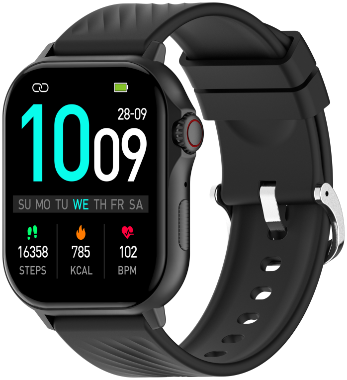 Denver SWG-159B Relojes inteligentes y deportivos 5,41 cm (2.13") AMOLED Digital Ecrã táctil preto GPS (satélite)