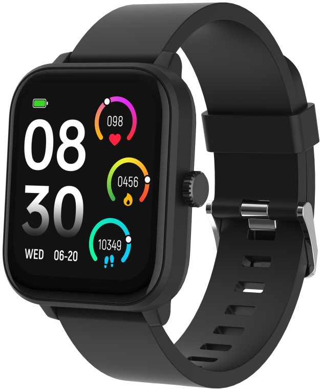 Denver SWG-155B Black Smartwatch 4,65 cm (1.83") IPS Digital Ecrã táctil preto GPS (satélite)