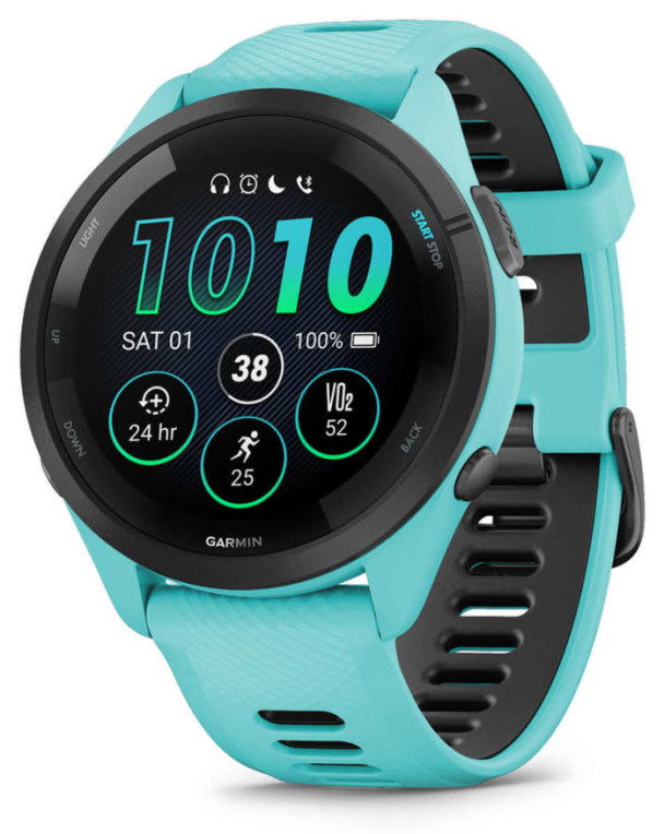 Garmin Forerunner 265 3,3 cm (1.3") AMOLED 46 mm Digital 416 x 416 Pixeles Ecrã táctil preto , azul Wifi GPS (satélite)