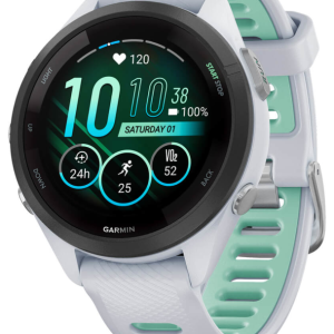 Garmin Forerunner 265S 2,79 cm (1.1") AMOLED 42 mm Digital 360 x 360 Pixeles Ecrã táctil preto , branco  Wifi GPS (satélite)