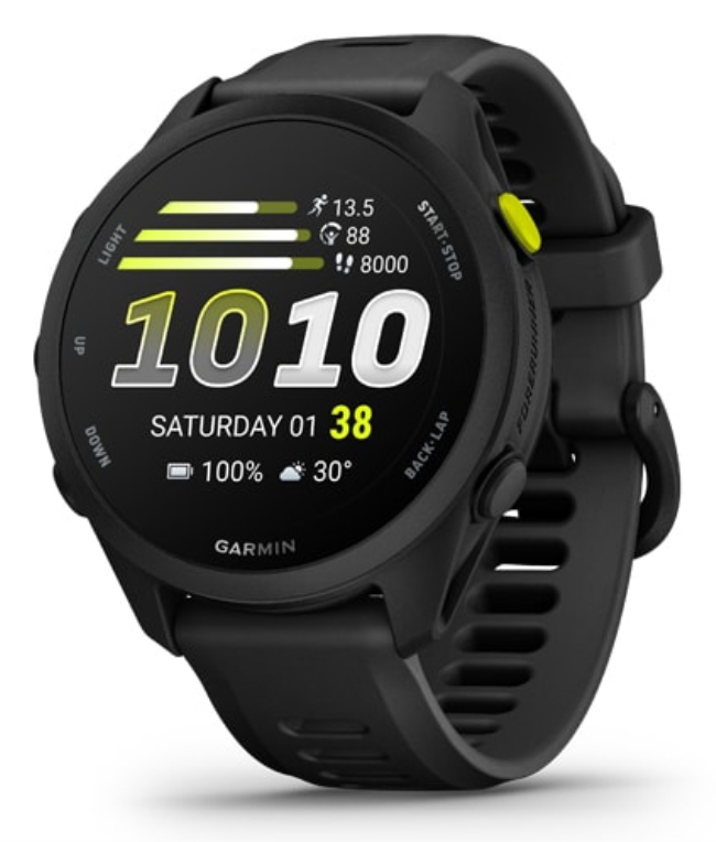 Garmin Forerunner 70 3,05 cm (1.2") AMOLED 43 mm Digital 390 x 390 Pixeles Ecrã táctil preto GPS (satélite)