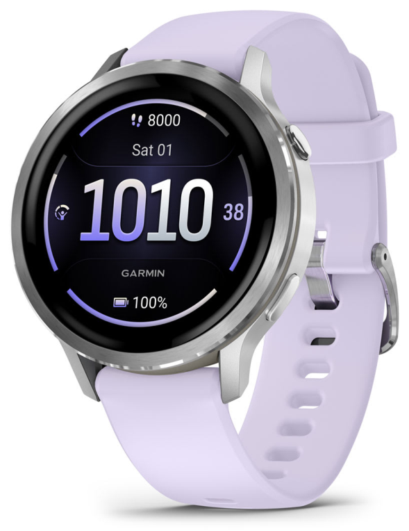Garmin Venu 4 3,05 cm (1.2") AMOLED 41 mm Digital 390 x 390 Pixeles Ecrã táctil Prata Wifi GPS (satélite)