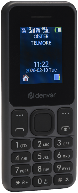 Denver FAS-1880L smartphones 4,5 cm (1.77") USB tipo A 800 mAh preto