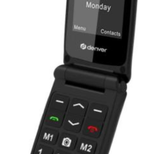 Denver BAS-24800L teléfono móvil 6,1 cm (2.4") preto  Telefone para pessoas idosas