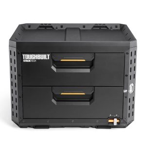 Caixa de ferramentas com 2 gavetas com fecho, stacktech, 53 x 40,5 x 39,5 cm