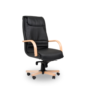 Cadeira de Direção CONFORTO WOOD com Base em Madeira de Faia