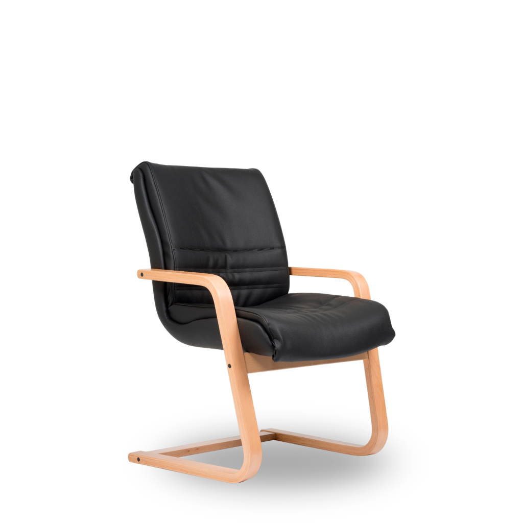 Cadeira de Direção CONFORTO WOOD com Base em Madeira de Faia - Image 3